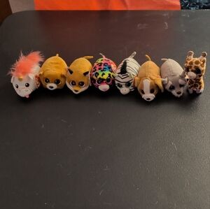 Teeny Tys Set Of 8 Stuffed Animals